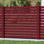 Clôture en aluminium sur mesure moderne design Colorado - Rouge pourpre haut de gamme prix usine
