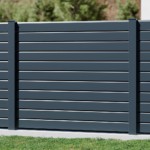 Clôture sur mesure aluminium moderne design SAHARA - Gris Anthracite - Haut de Gamme prix usine